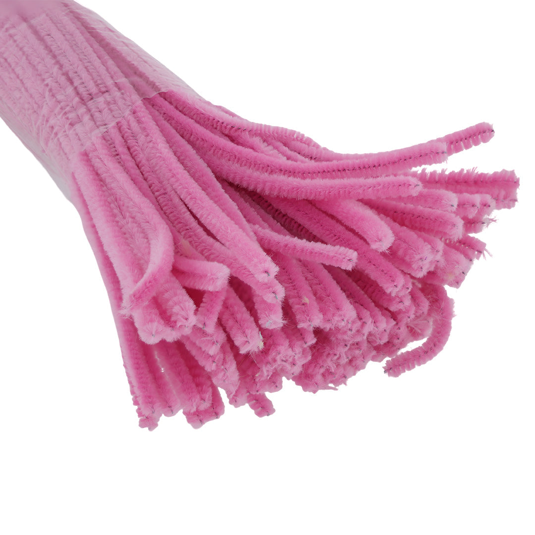 Plain Pipe Cleaners (Q) - D.Pink