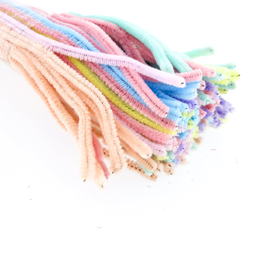 Plain Pipe Cleaners (U) - Pastel Mix