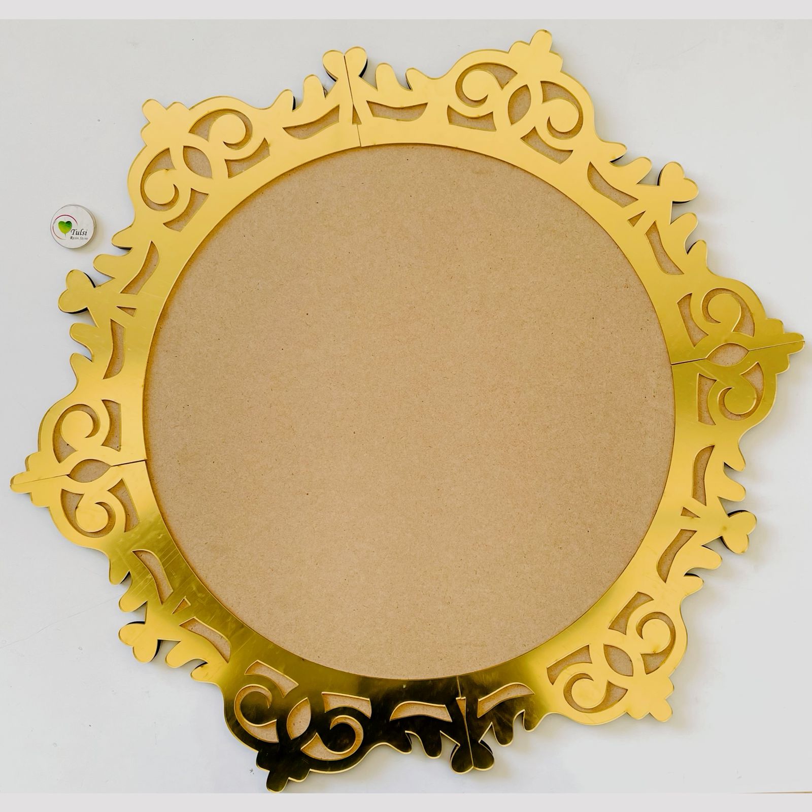 24" Designer Base With Border (A) | Tulsi Resin