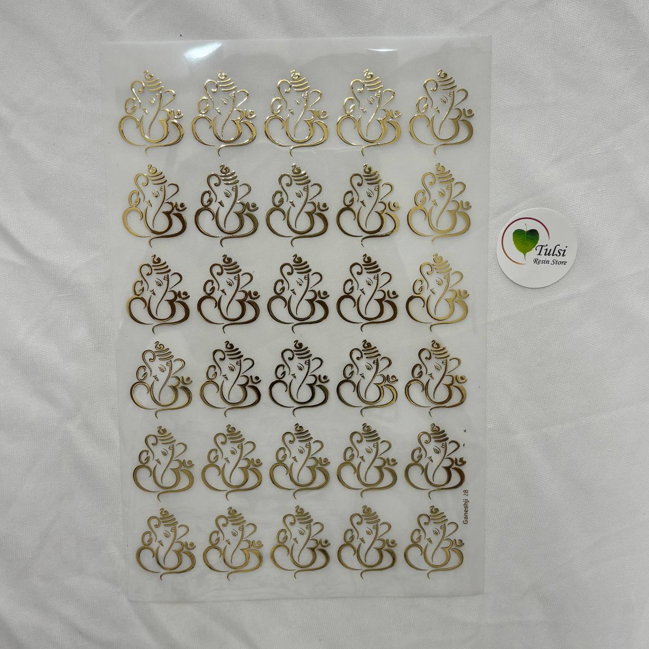 Gold Insert Sheet - Ganesha (B)