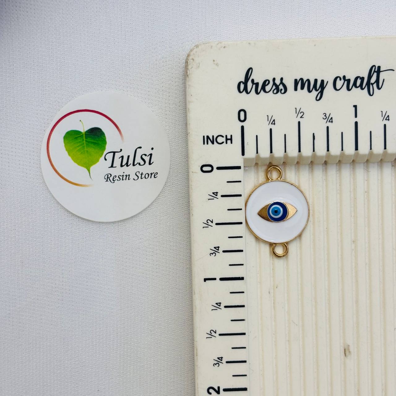 Evil Eye Charm With Two Hooks - C