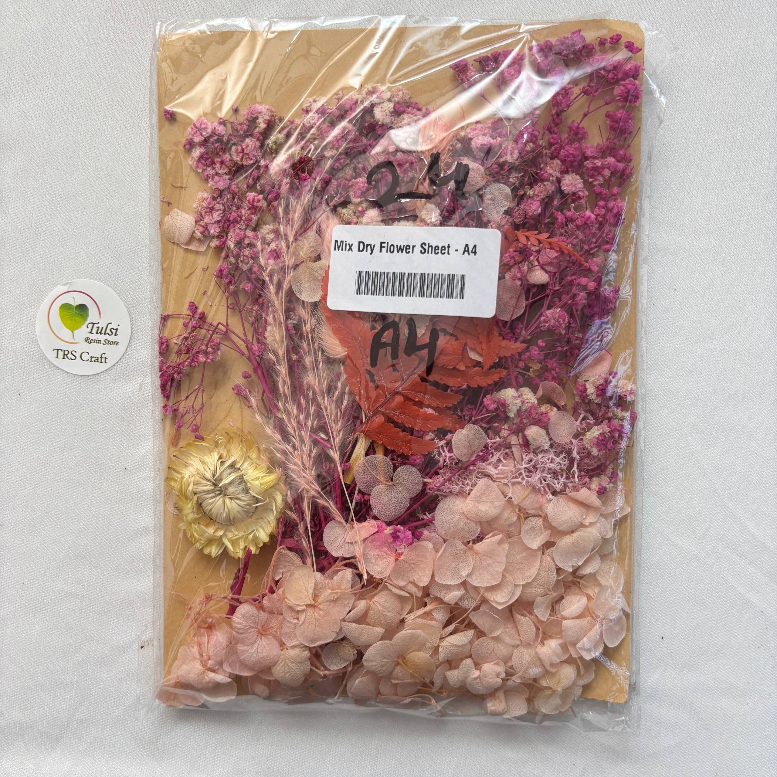 Mix Dry Flower Sheet - A4
