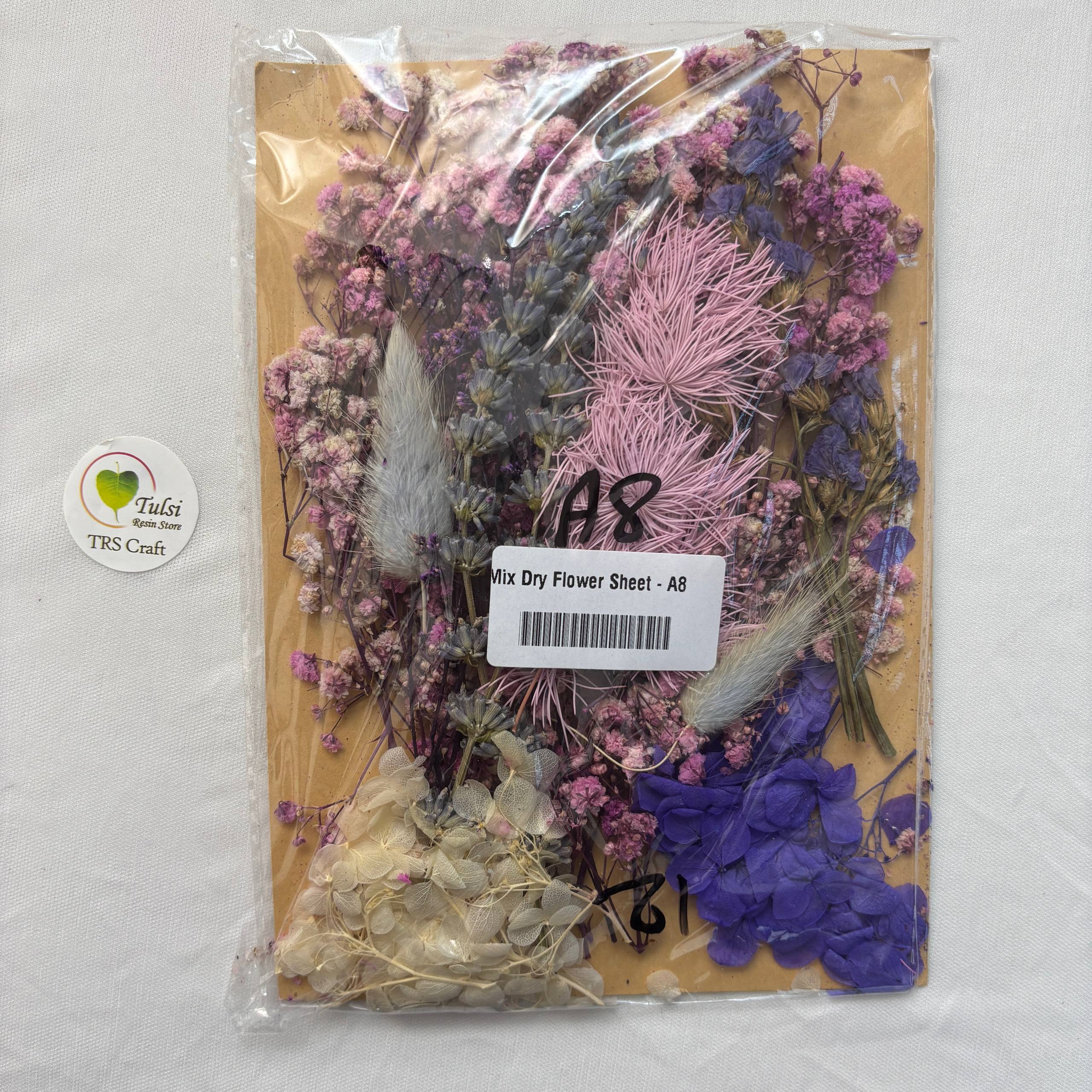 Mix Dry Flower Sheet - A8