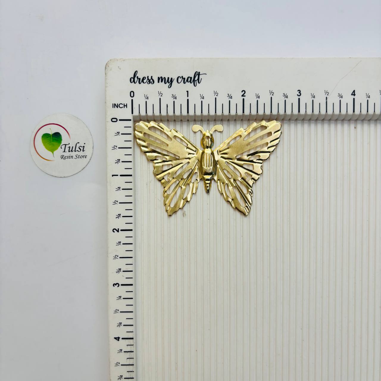 Metal Butterfly Charm (F) (2pc)