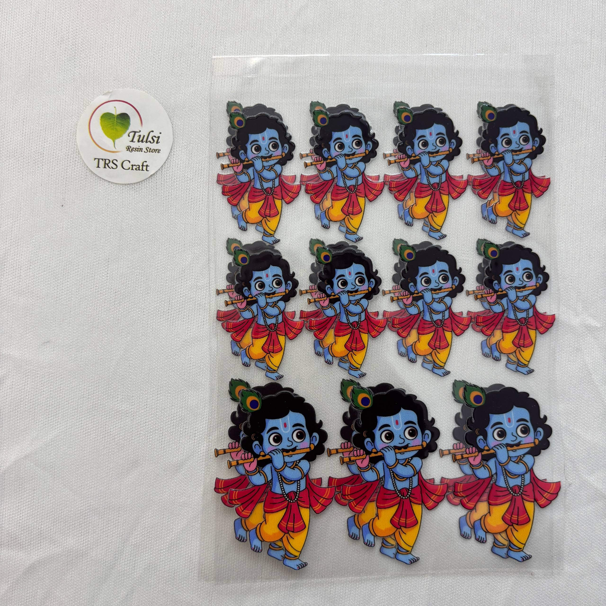 A6 UV DTF Sticker - God Idols Krishna (J)