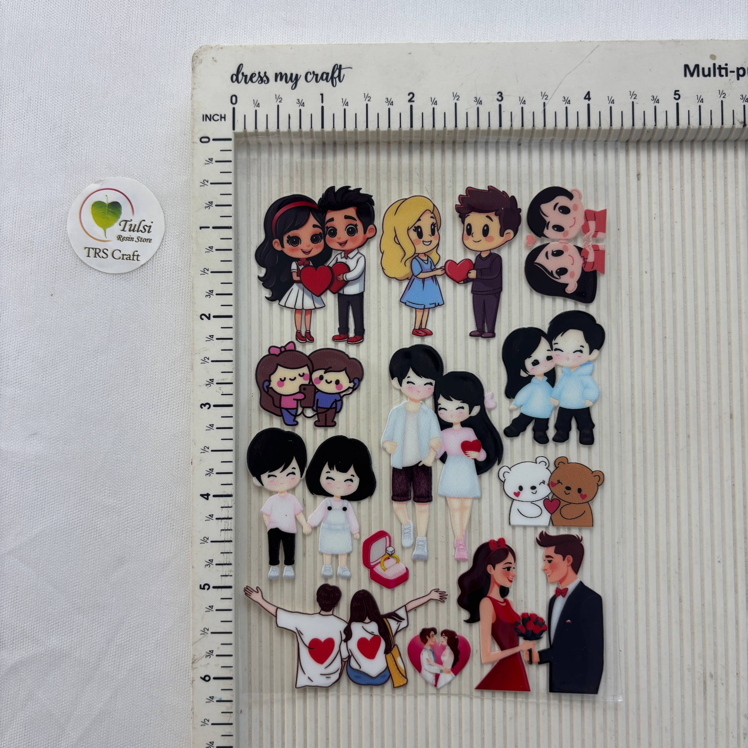 A6 UV DTF Sticker - Couple (E)