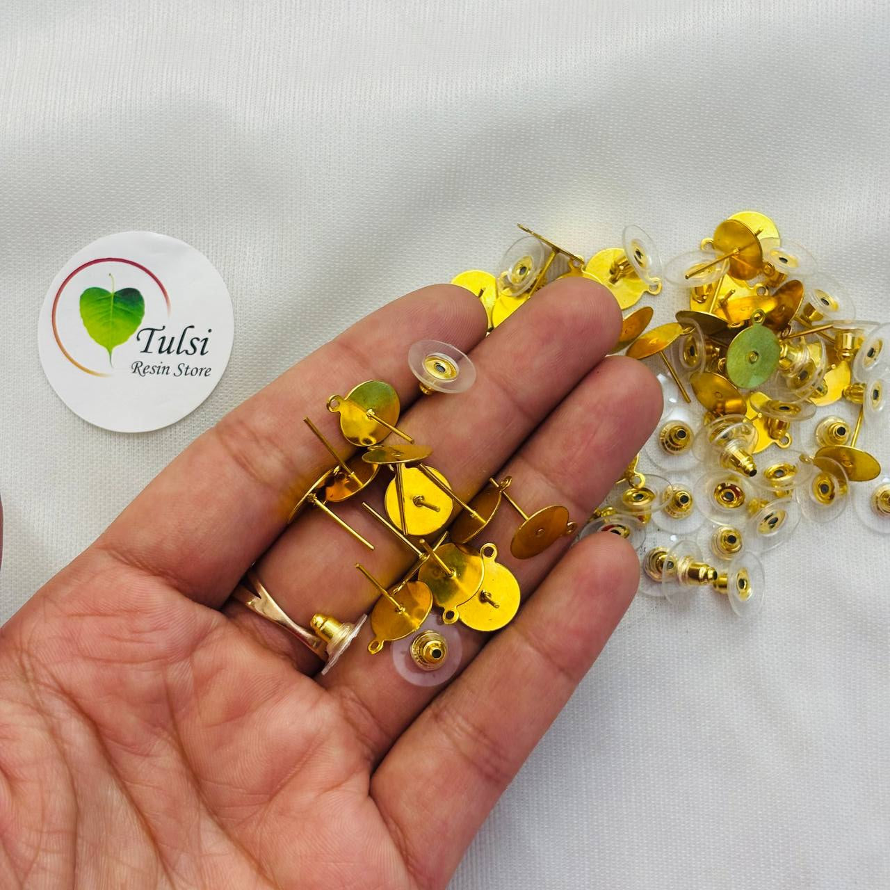 Push back hook with loop (B) (50pc)