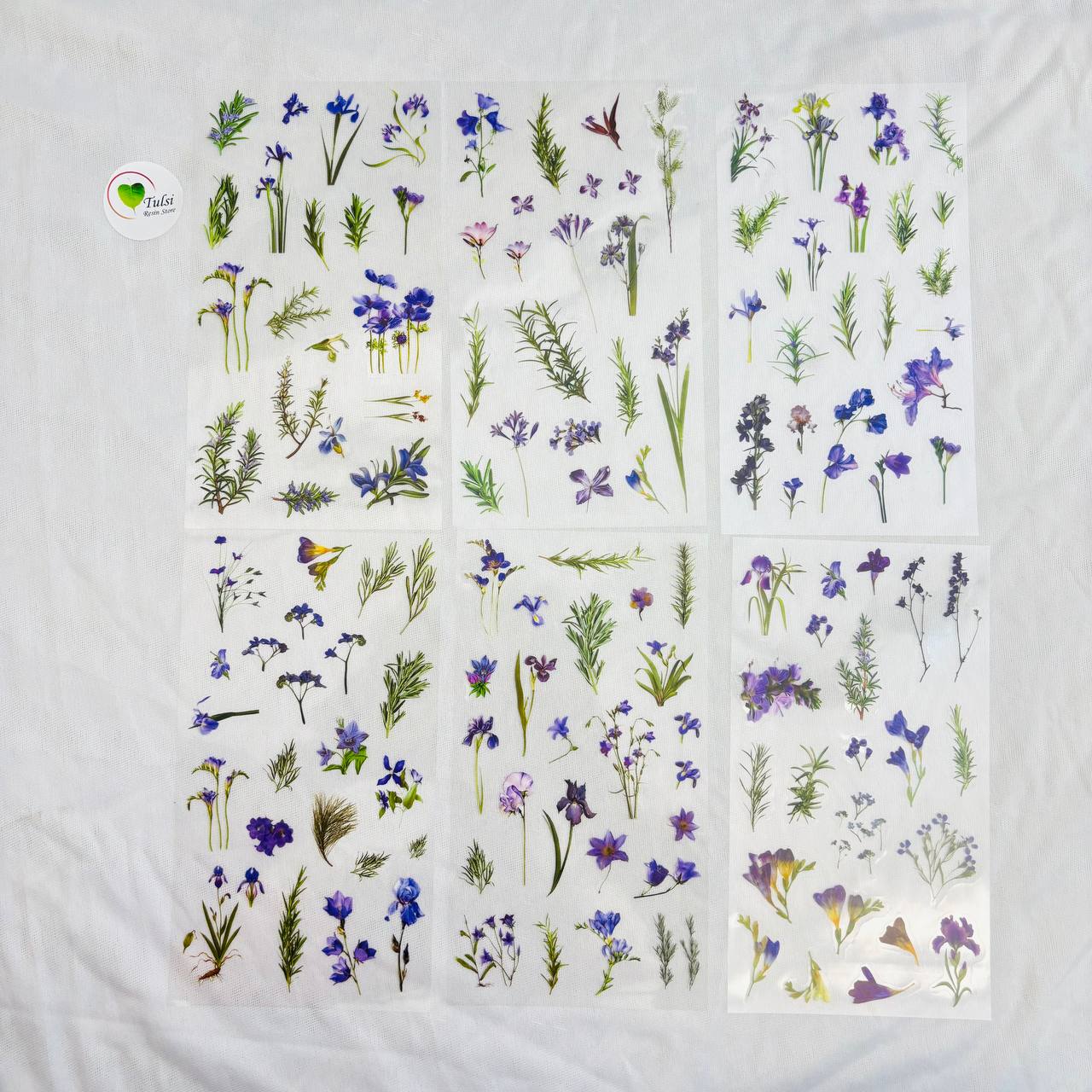 Transparent Sticker Sheet - Flower(A2)