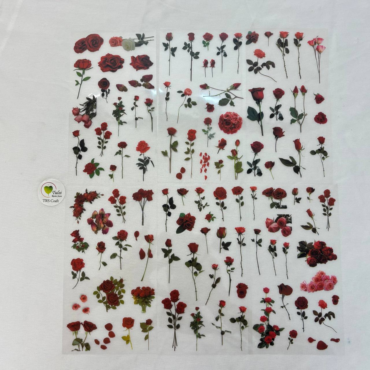 Transparent Sticker Sheet - Flower(A5)