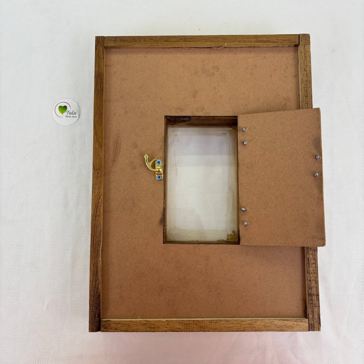 Teakwood Floating Frame (D) - Dual with Changeable Image