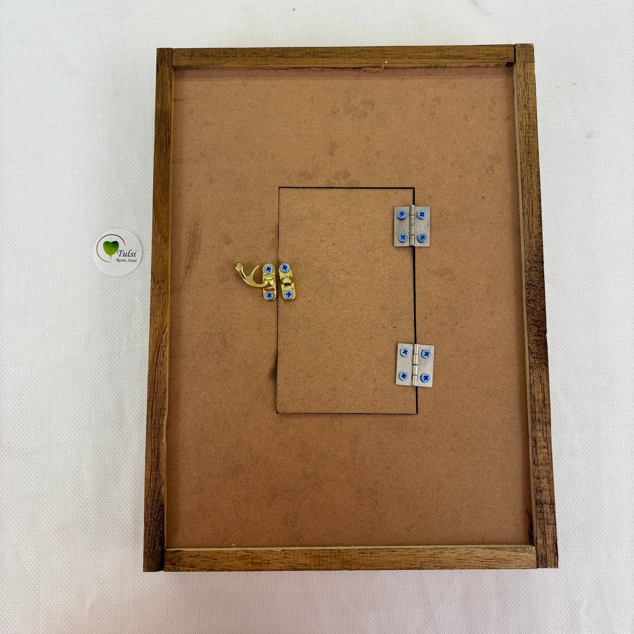 Teakwood Floating Frame (D) - Dual with Changeable Image