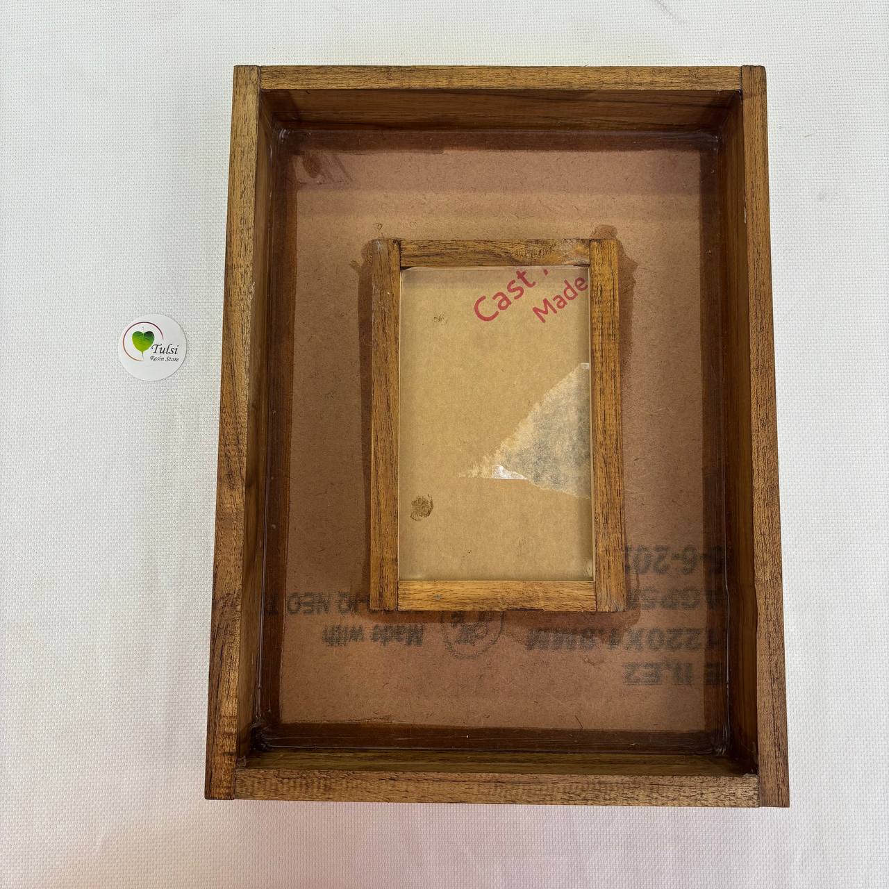 Teakwood Floating Frame (D) - Dual with Changeable Image