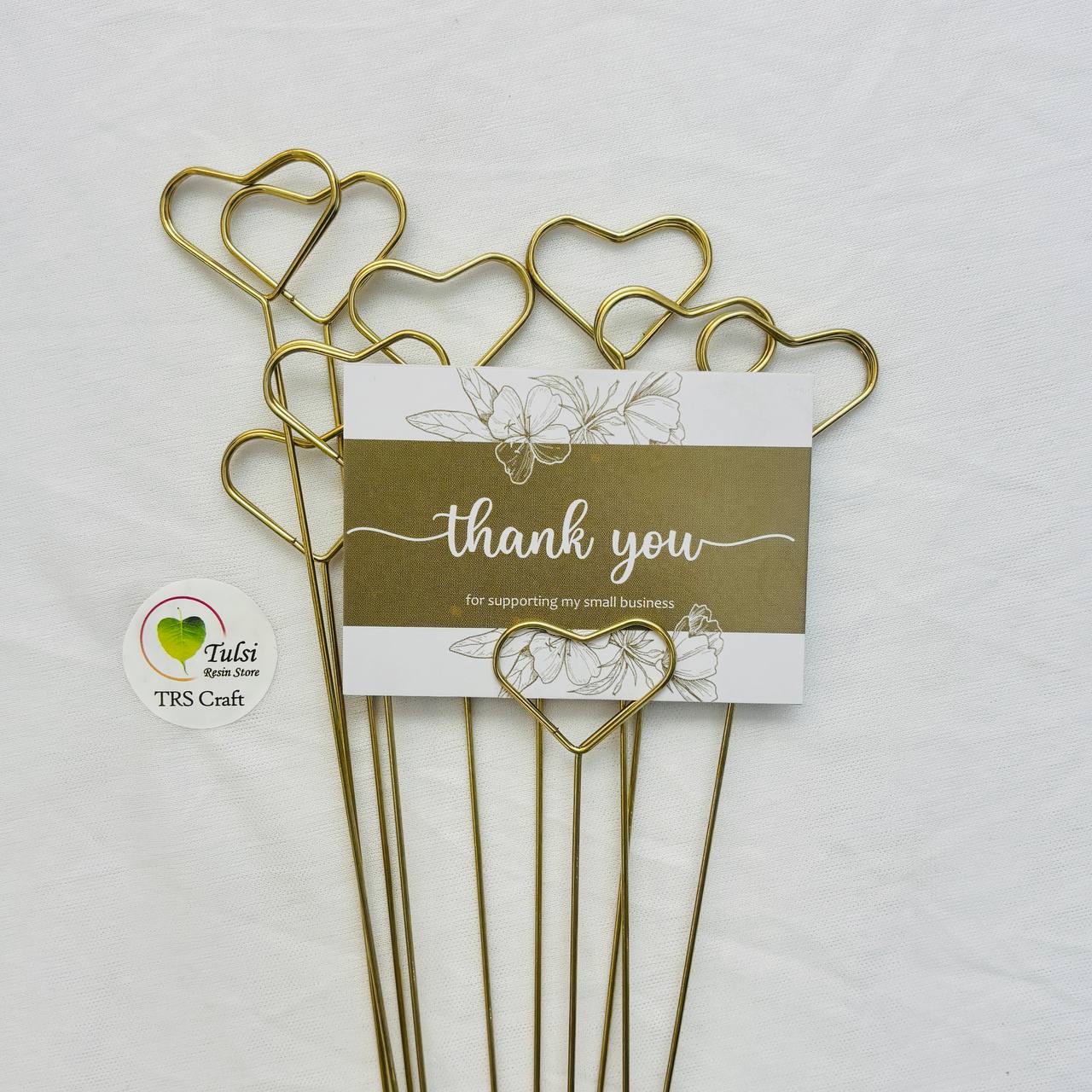 Metal Card Holders - Heart