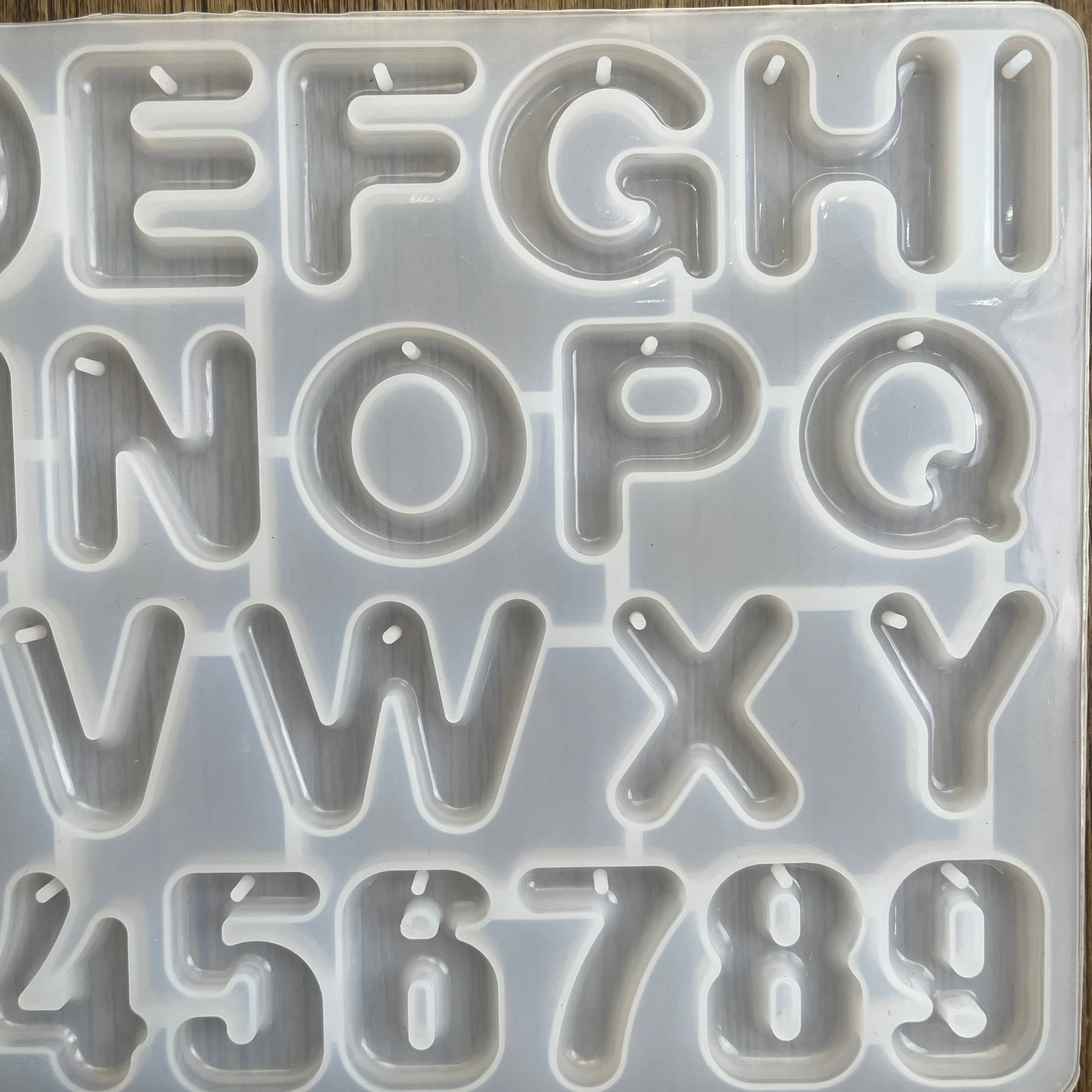 Front Alphabet HOLE Mould (B) - With Rounded Edge