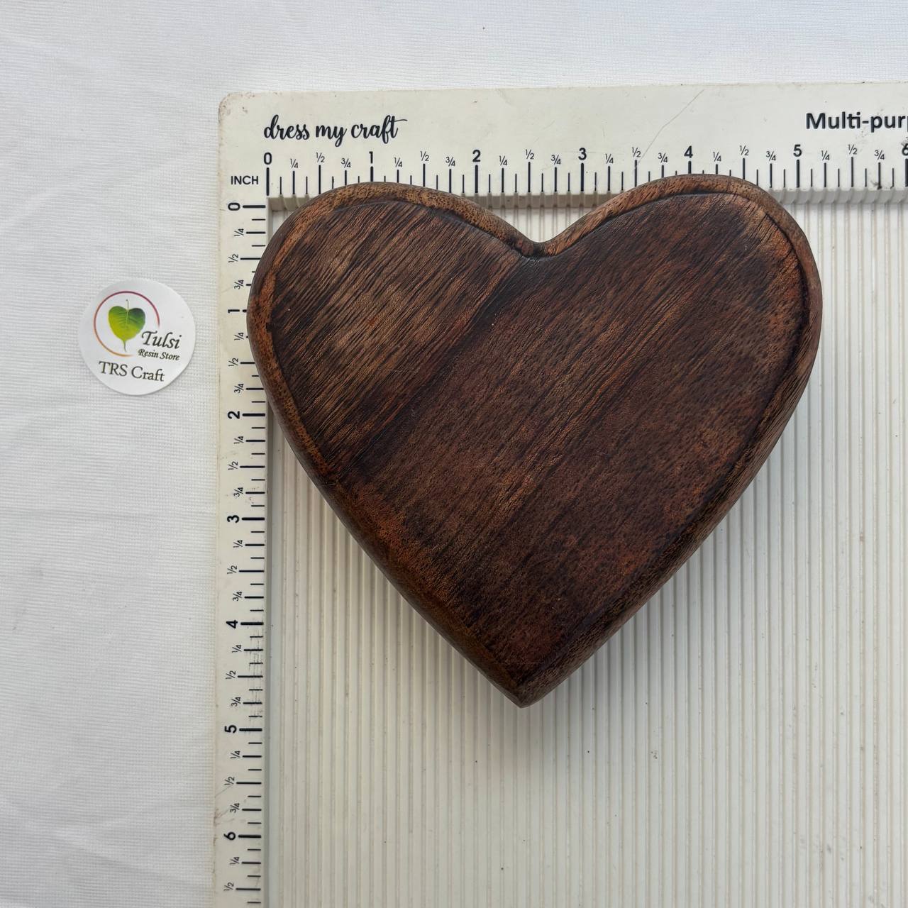 Heart Wooden Candle Bowl