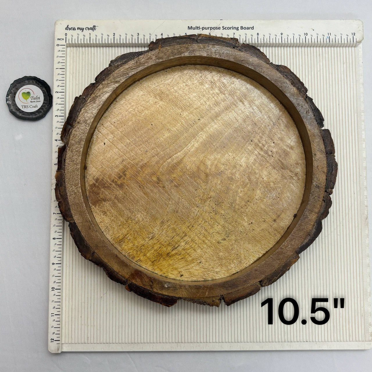 Buckle Tray Wooden Candle Bowl