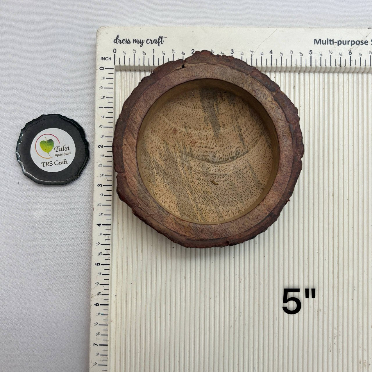 Buckle Tray Wooden Candle Bowl