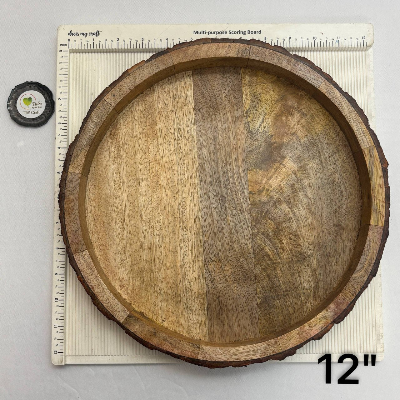 Buckle Tray Wooden Candle Bowl