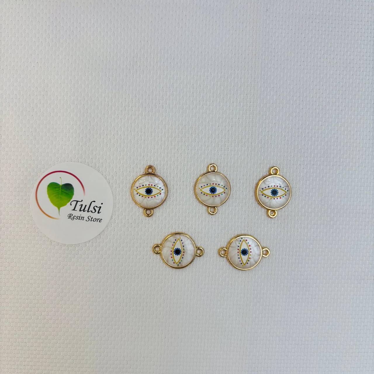 Evil Eye Charm With Two Hooks - A