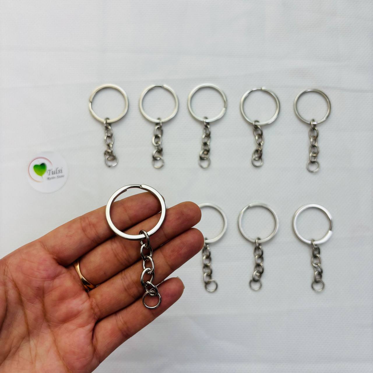 Keychain Ring With Connector (10pc)