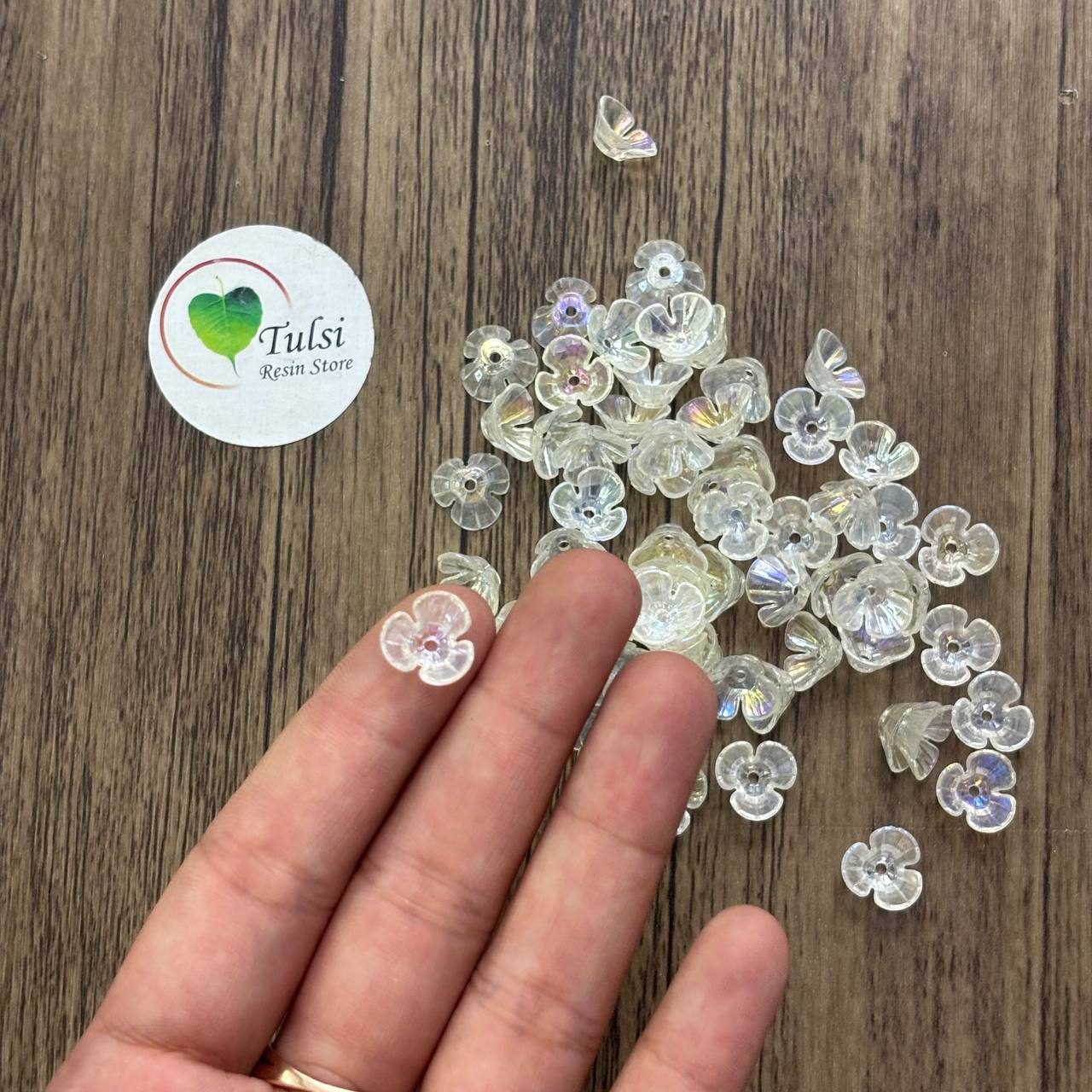 Rainbow Plastic Flower