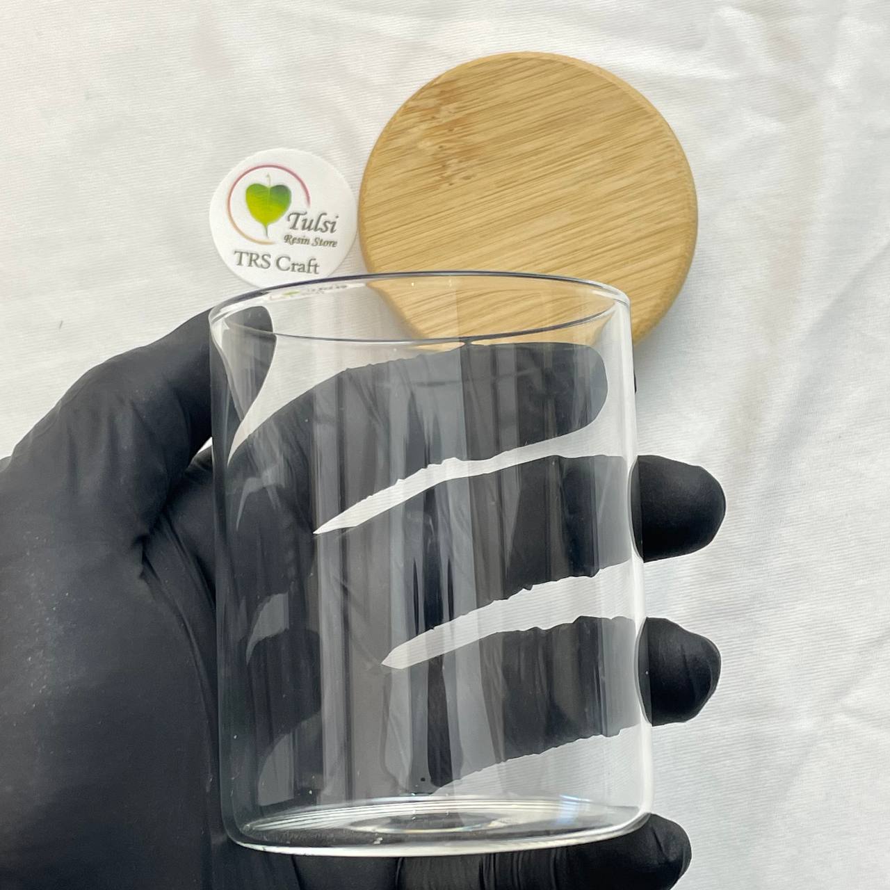 Candle Glass/Jars (A19) - Round With Lid