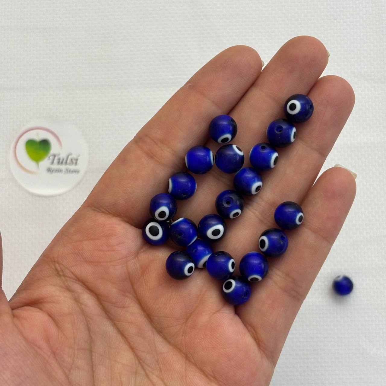 Evil Eye Beads (H) (2Pc) - Round
