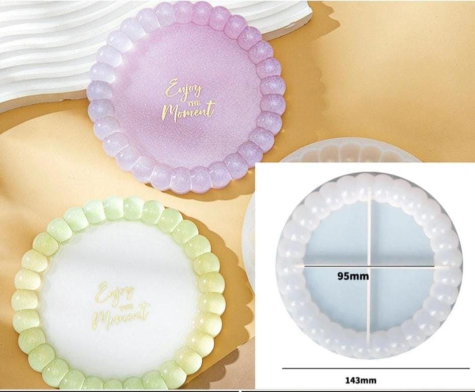 Bubble Edge Round Coaster Mould (A)