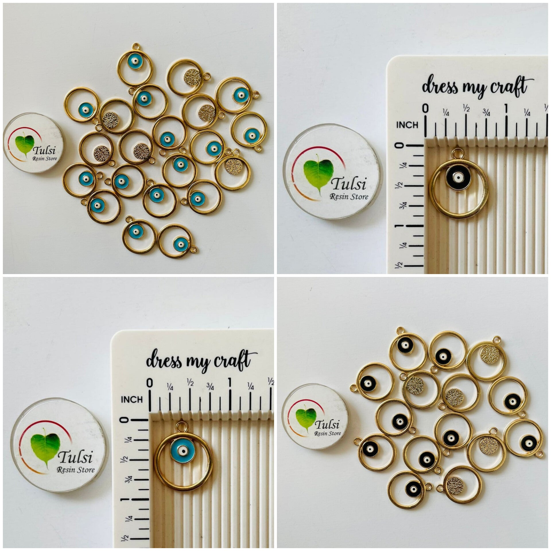 Round Evil Eye Charm