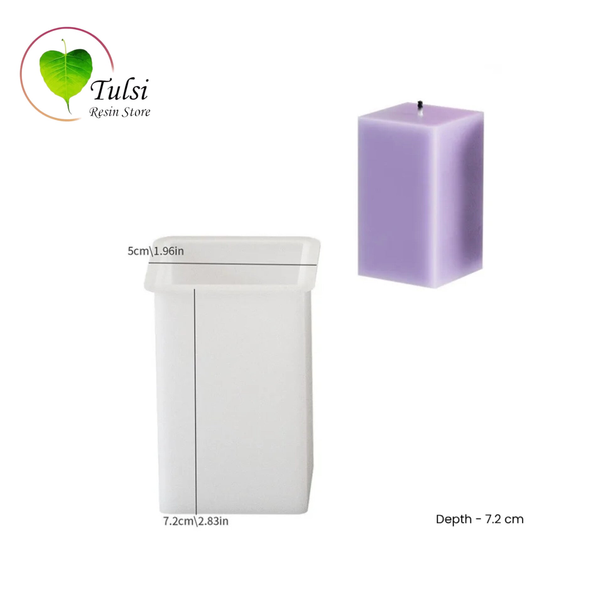 Pillar Candle Mould (A5) - Square