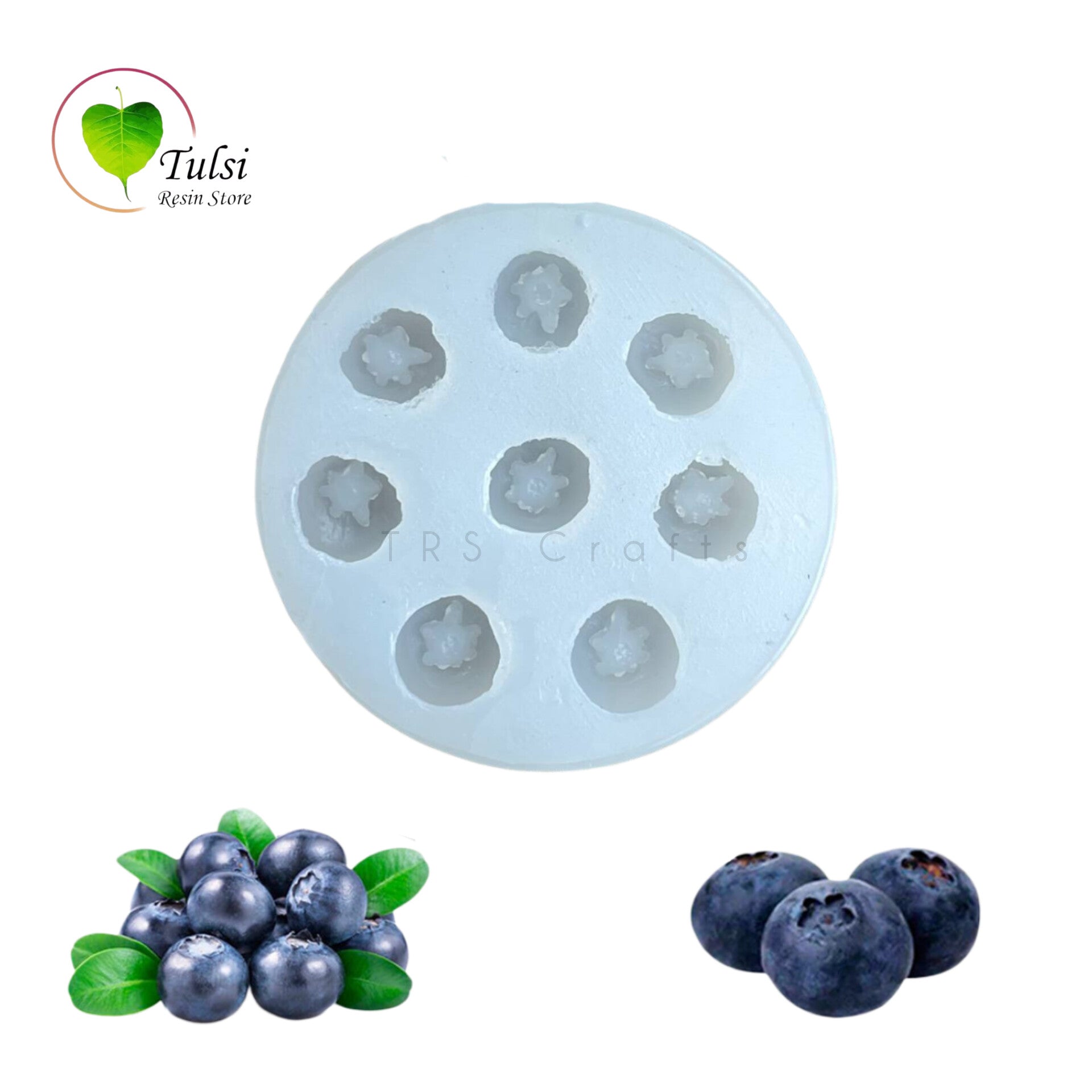 Blue Berry Candle Mould - 8 Cavity
