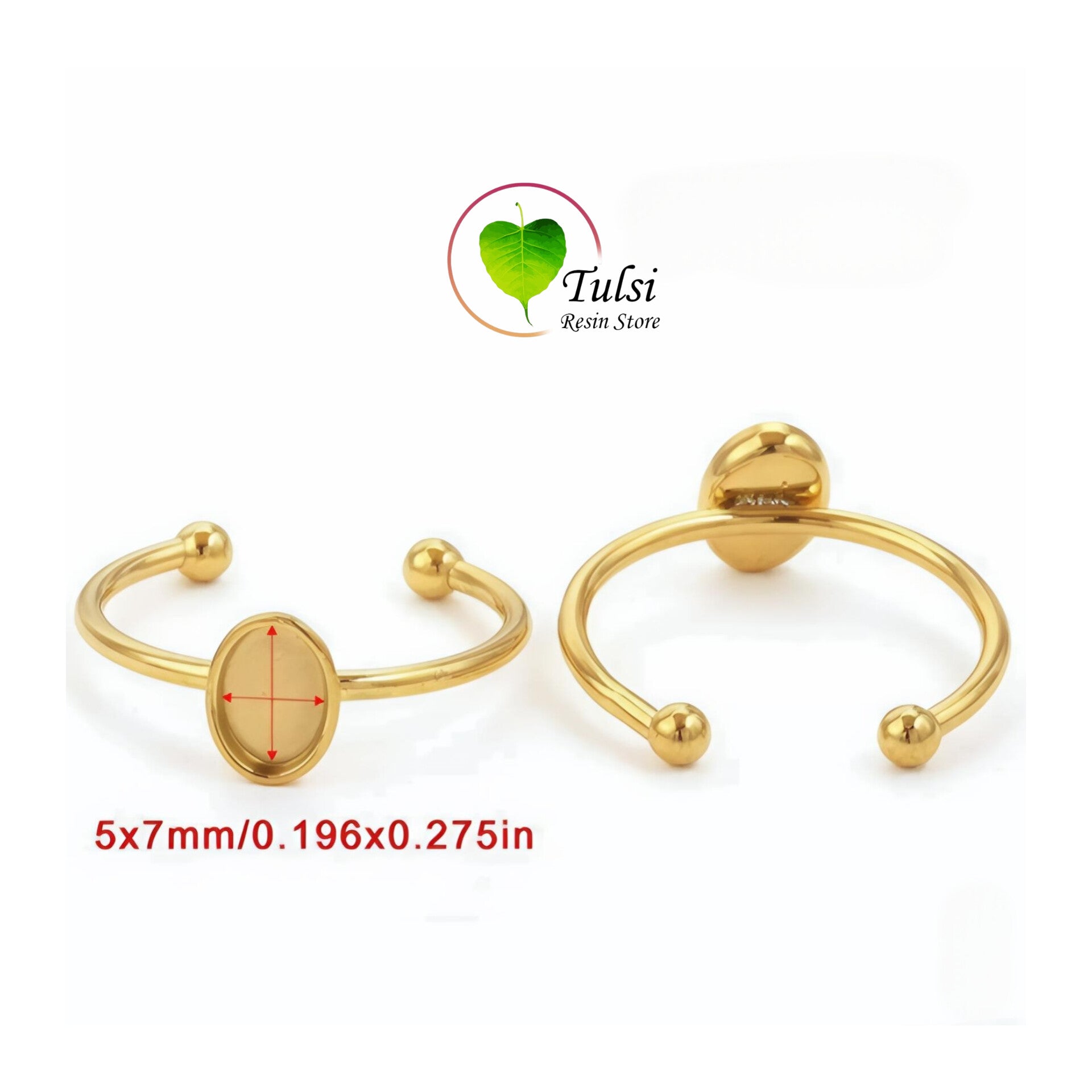 Bazel Ring Base (L) - AntiTarnish