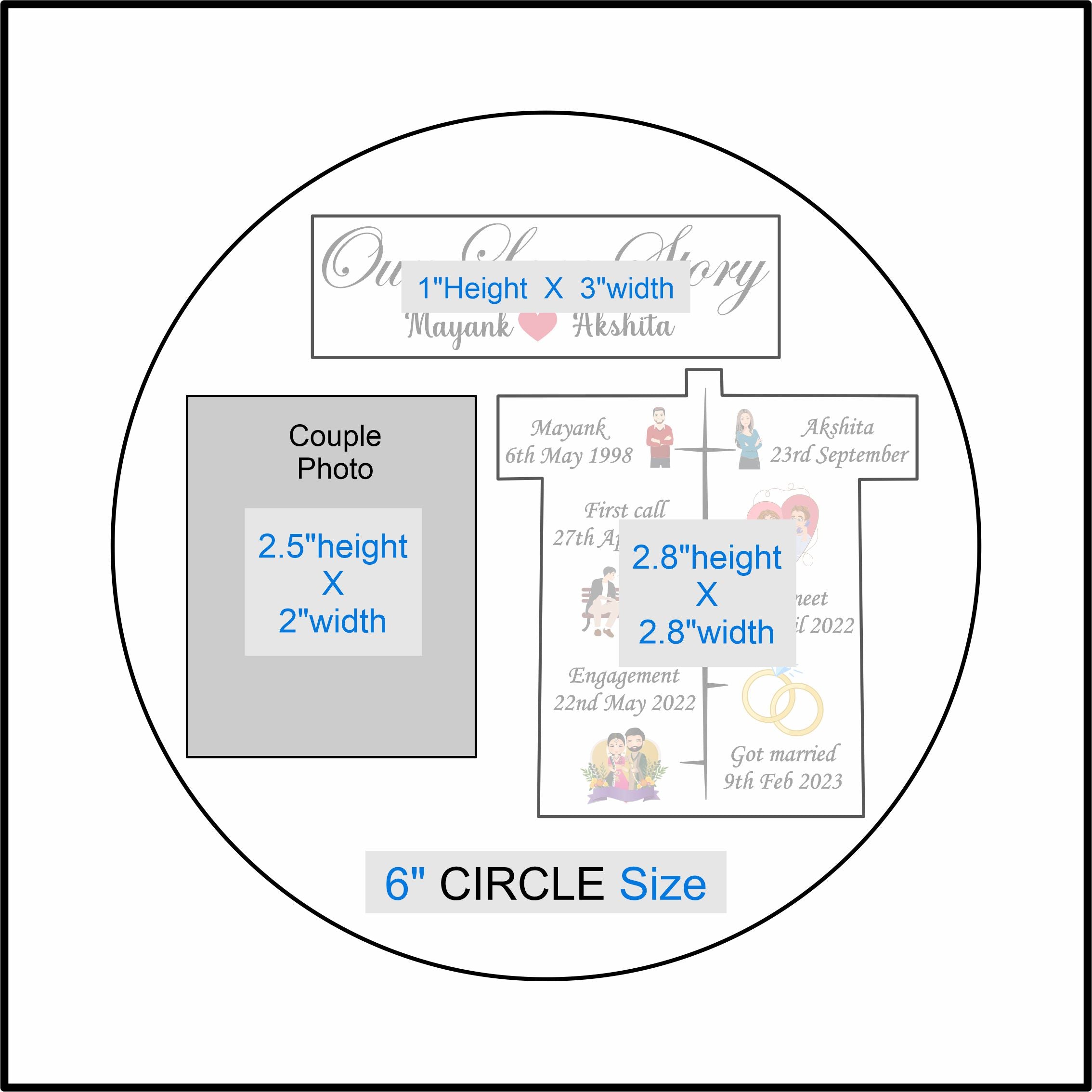 Custom Transparent Insert Sheet - Love Story