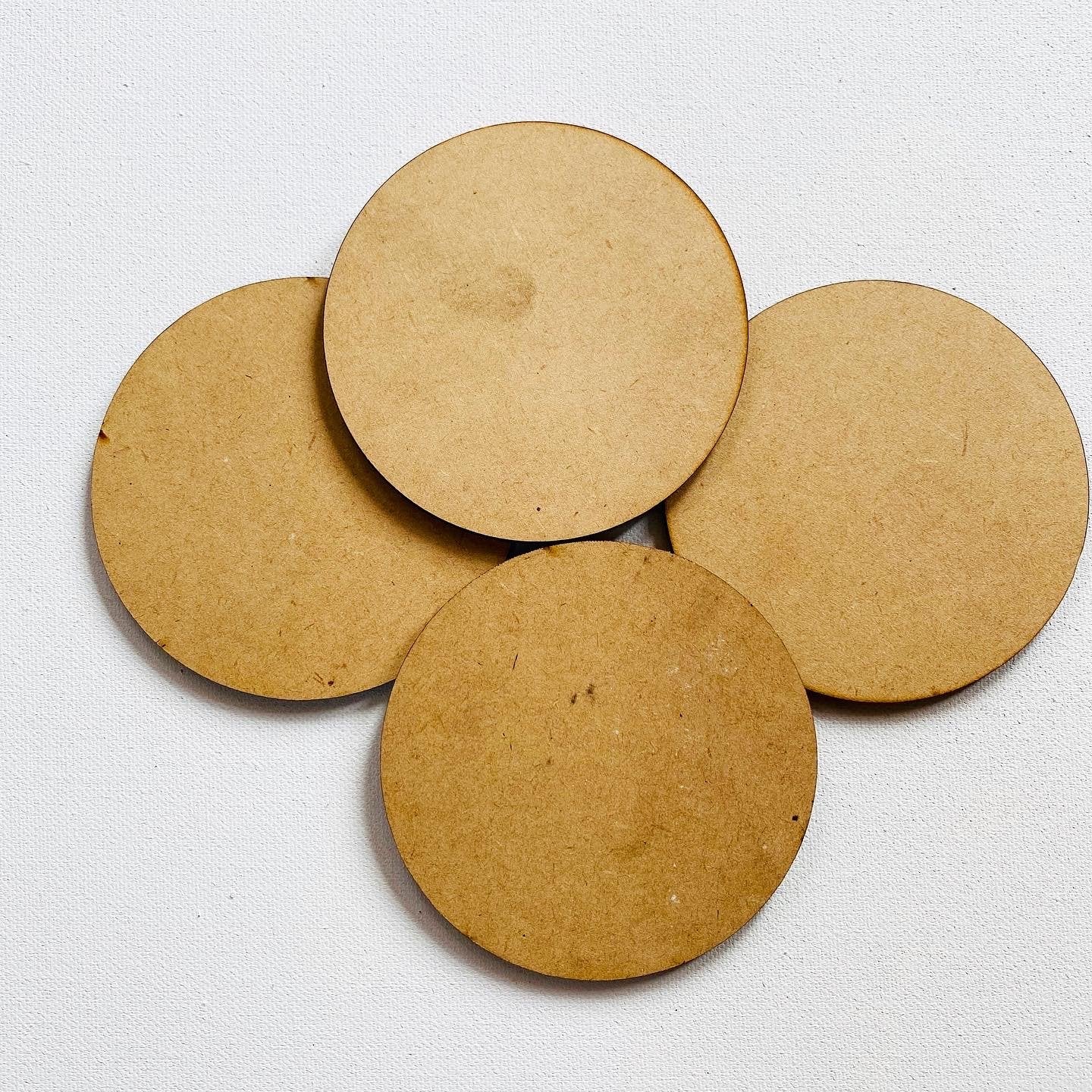 Set Of 8 Round MDF Coaster