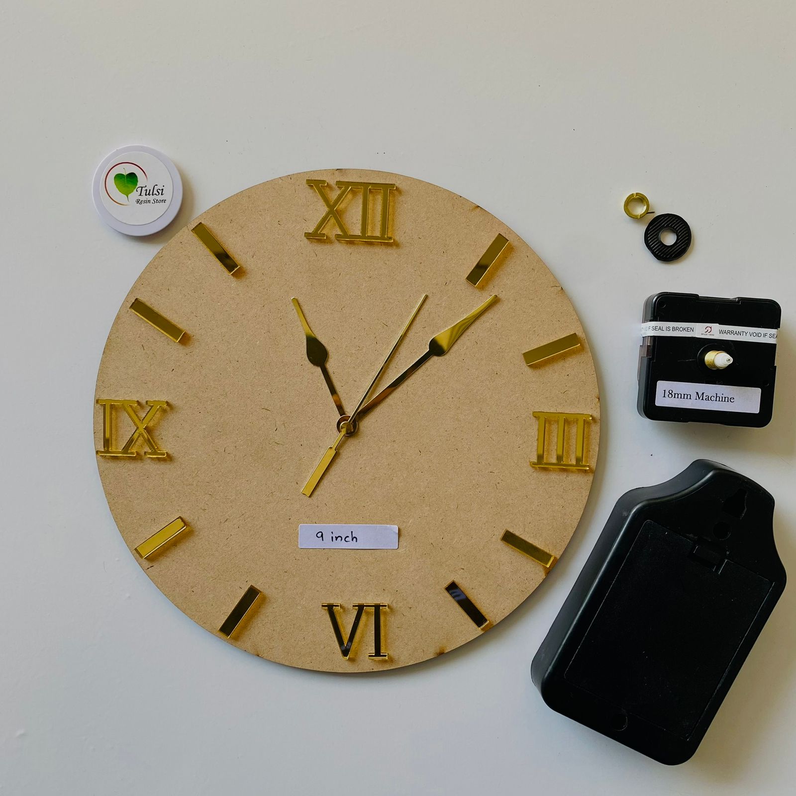 MDF Clock Set With Number
