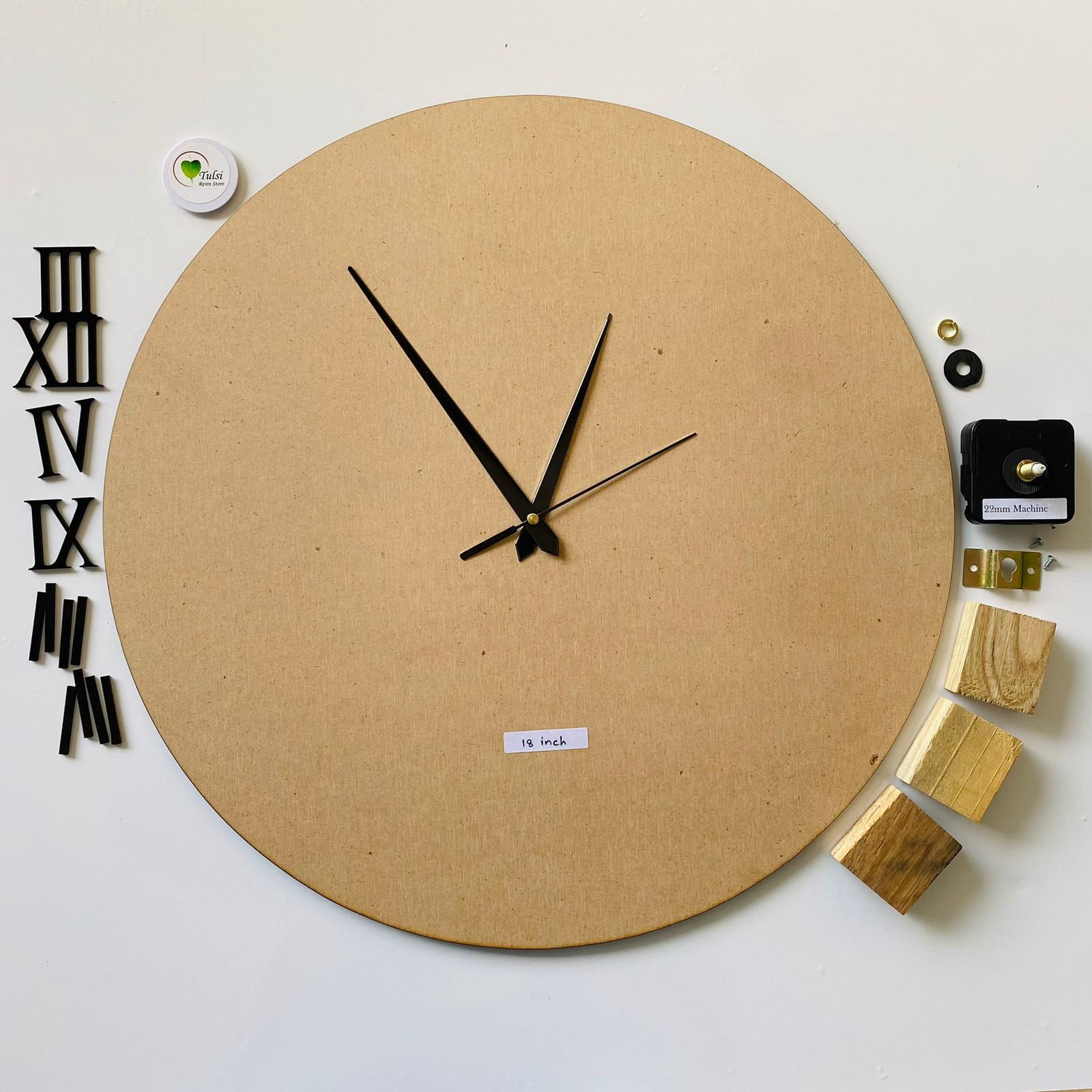 MDF Clock Set With Number