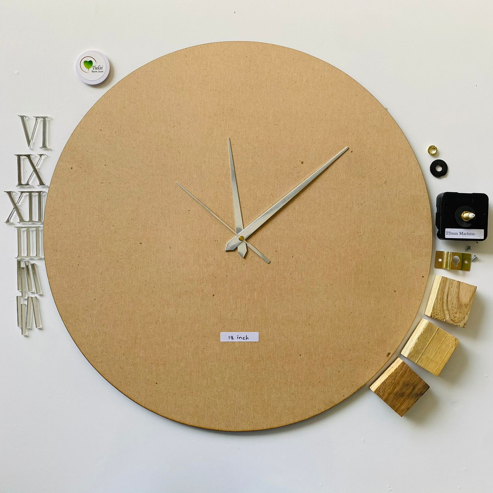 MDF Clock Set With Number