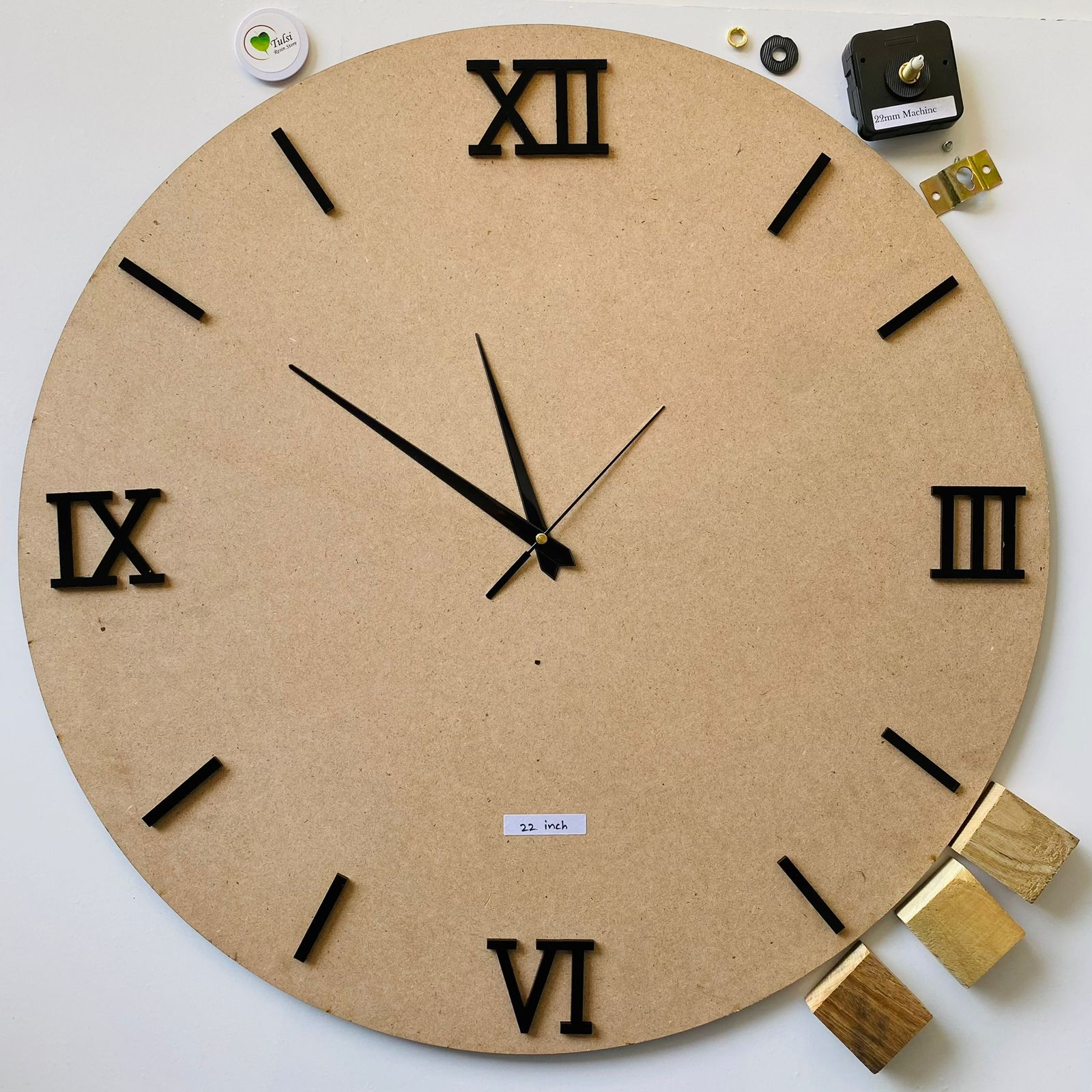 MDF Clock Set With Number