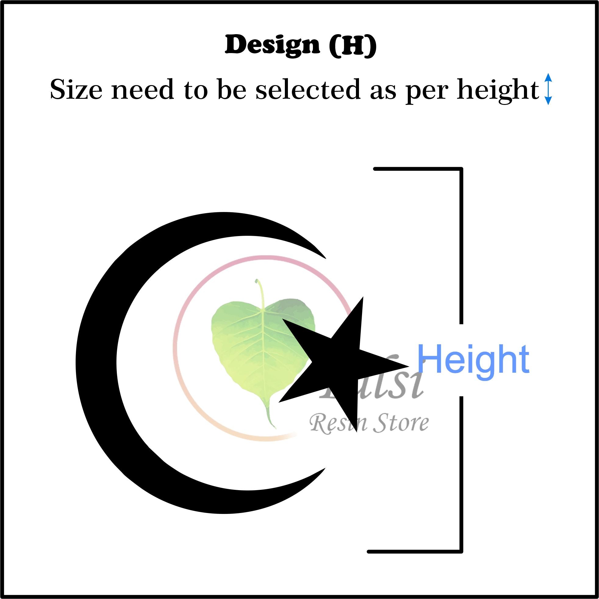 Custom Acrylic - Moon Star Logo