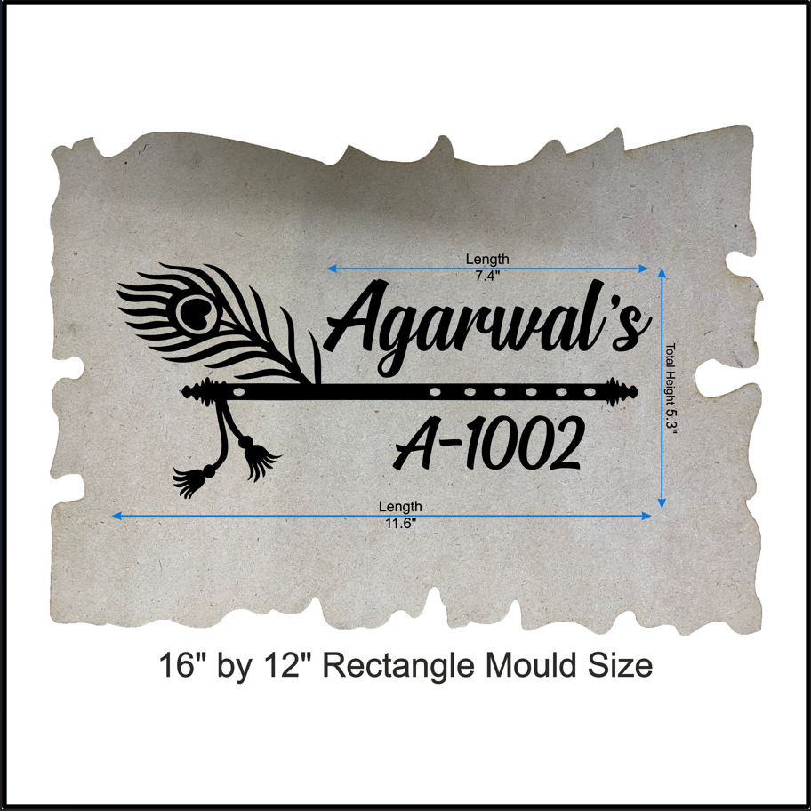 Customize Nameplate Base + Acrylic Name (Design B)