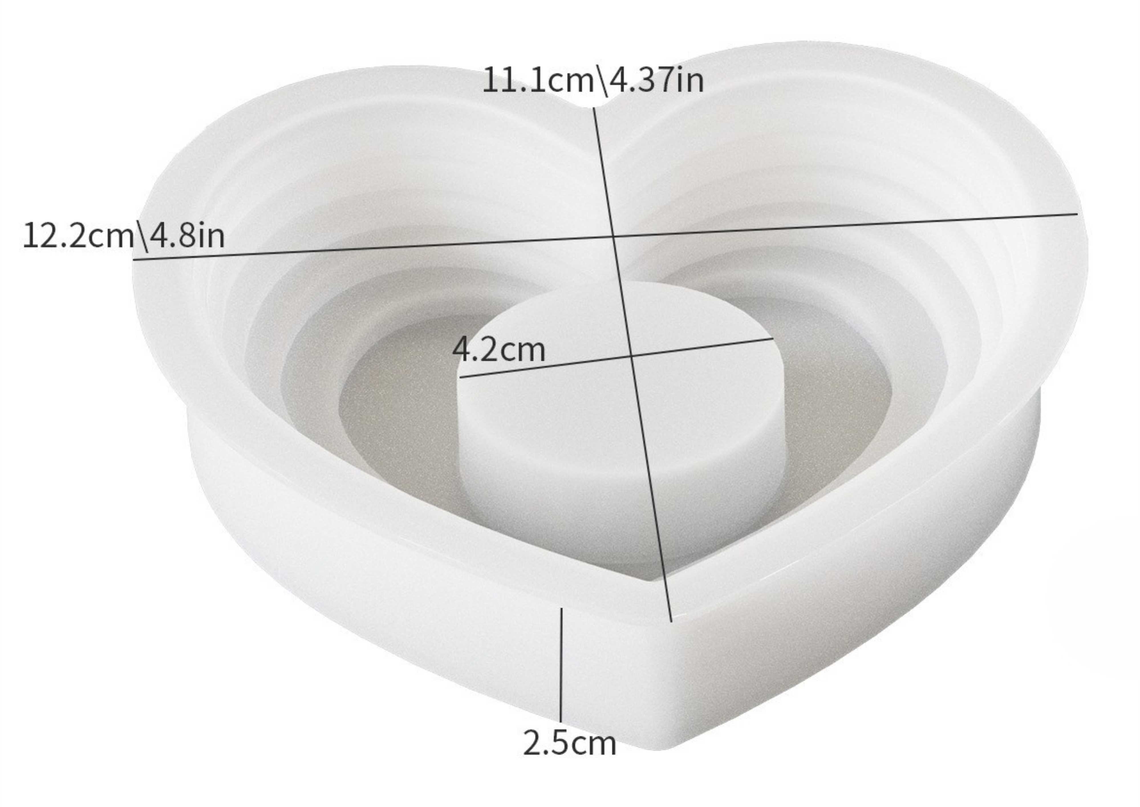 Heart Steps T-light Holder Mould