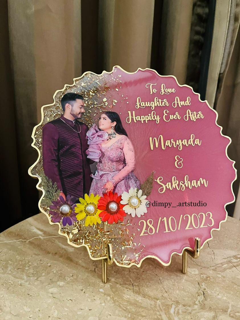 Custom Metal Sticker - Couple Platter (Quotes)