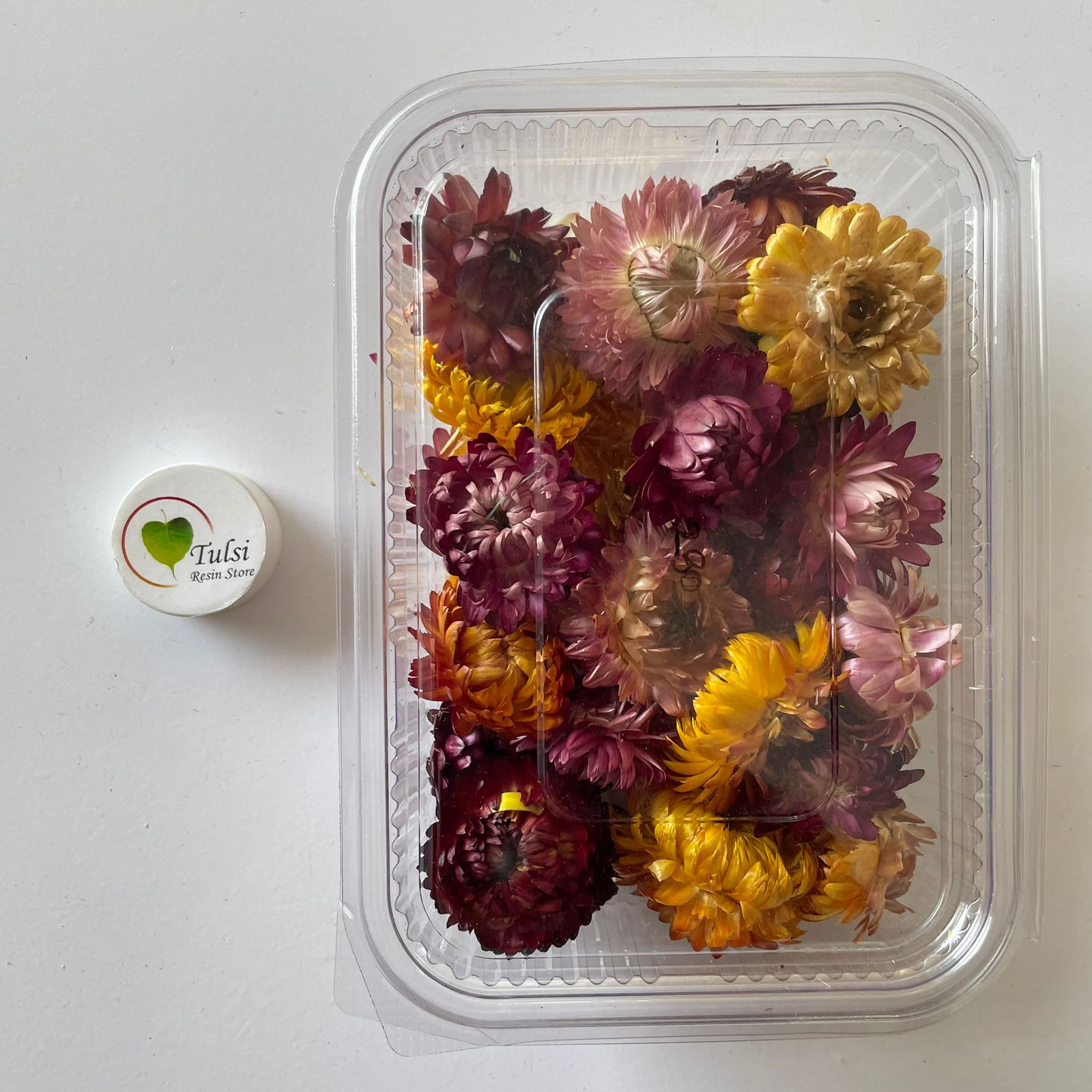 3D Dry Straw Flower box