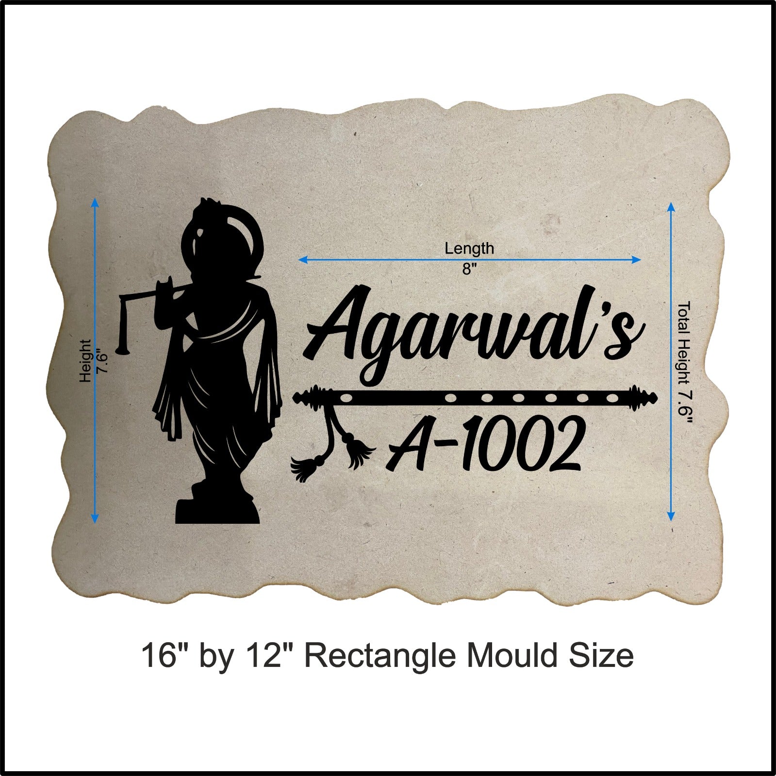 Customize Nameplate Base + Acrylic Name (Design C)