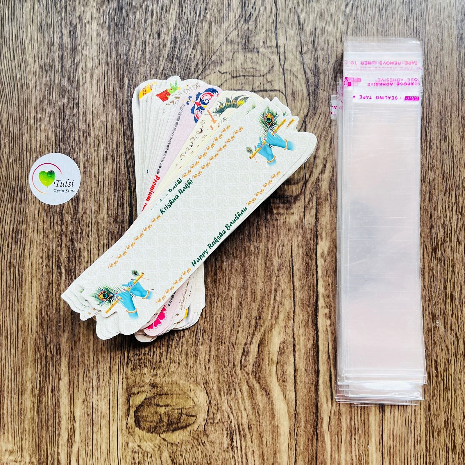 Rakhi Card With Transparent Bag Combo (B) - Small Mix