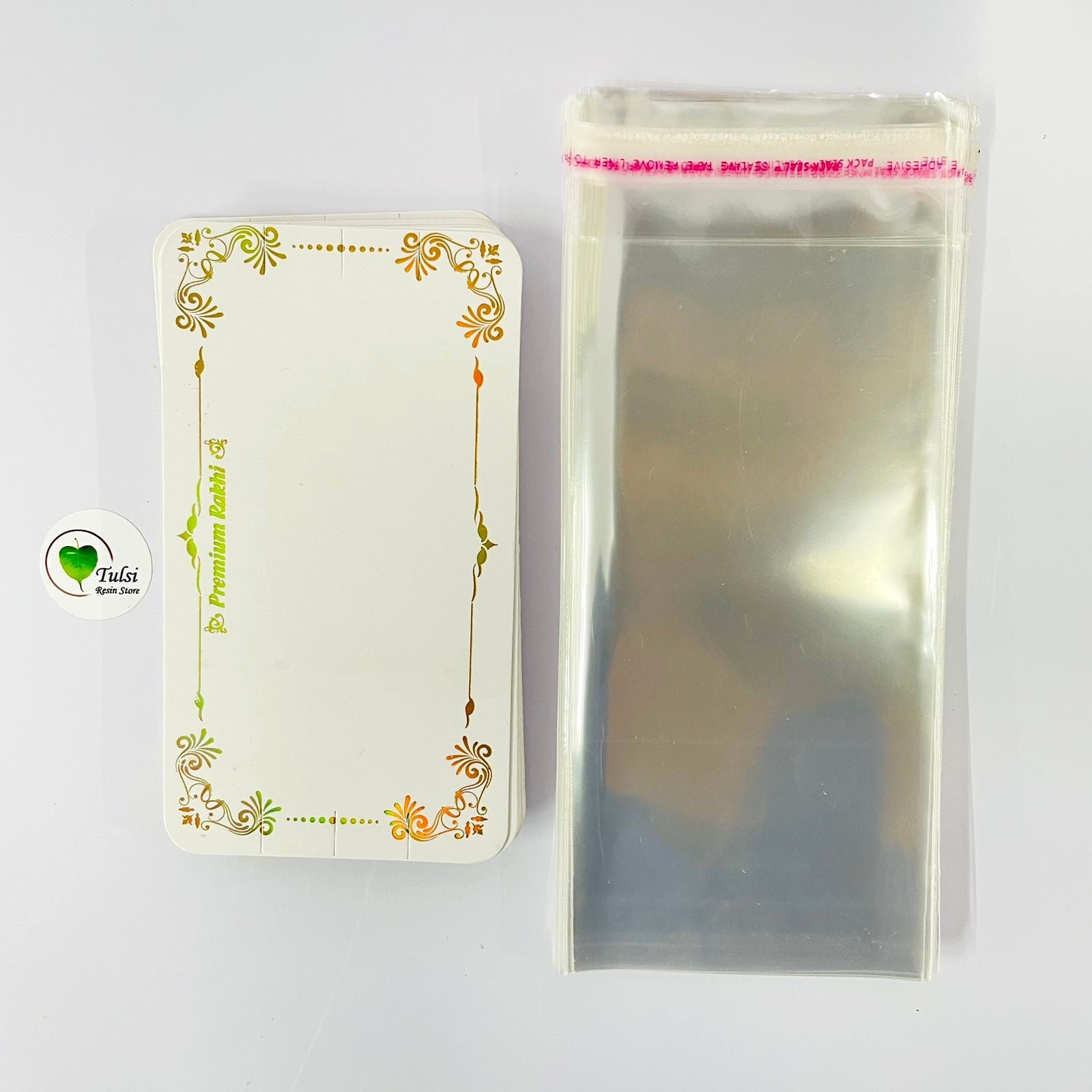 Rakhi Card With Transparent Bags (M)