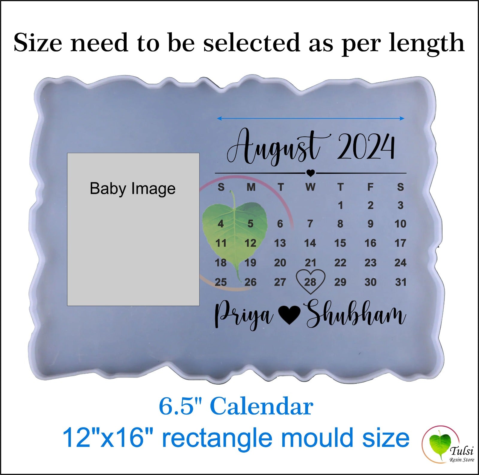 Custom Metal Sticker - Calendar