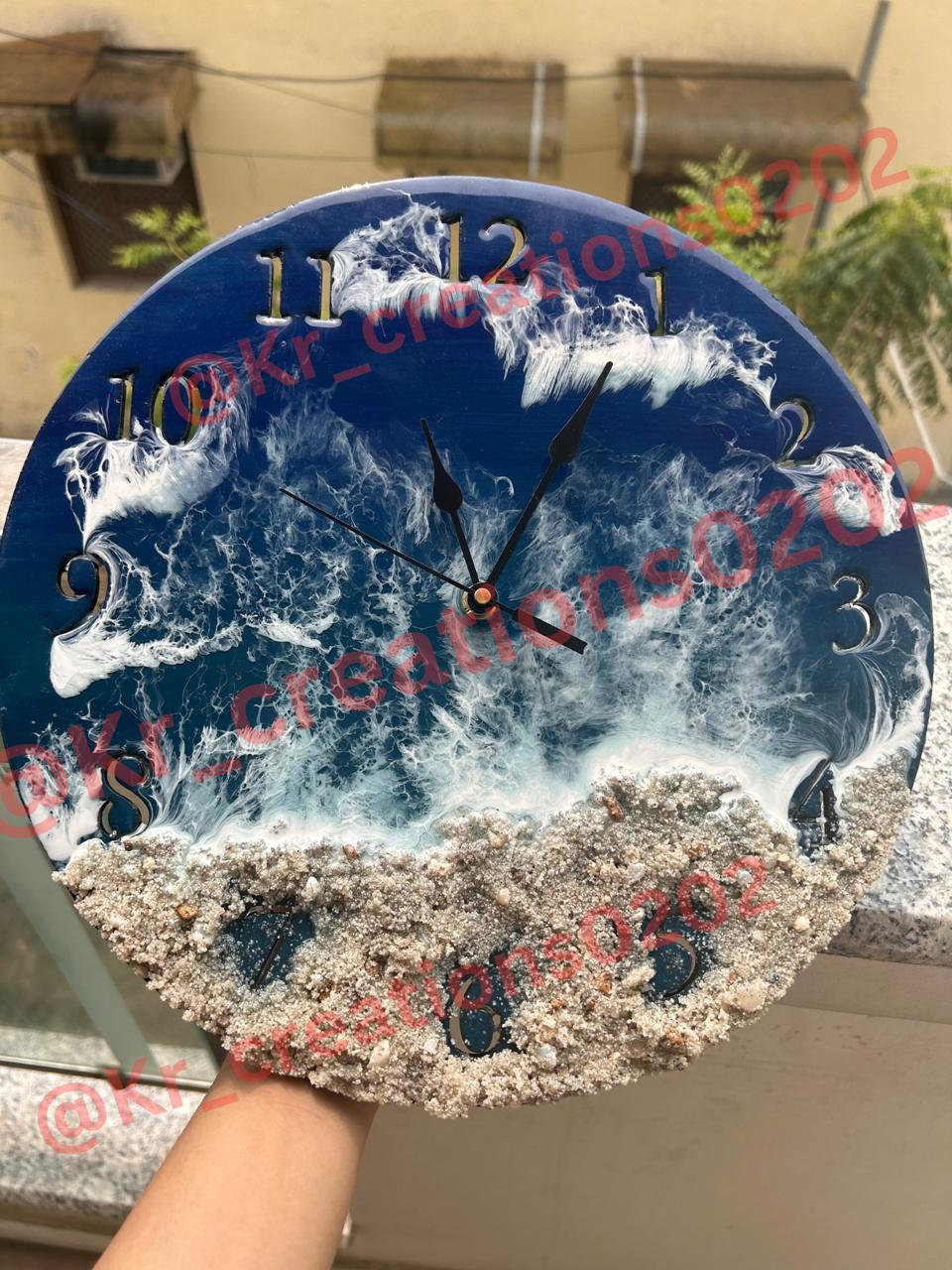 12" Number Cutout Clock Set