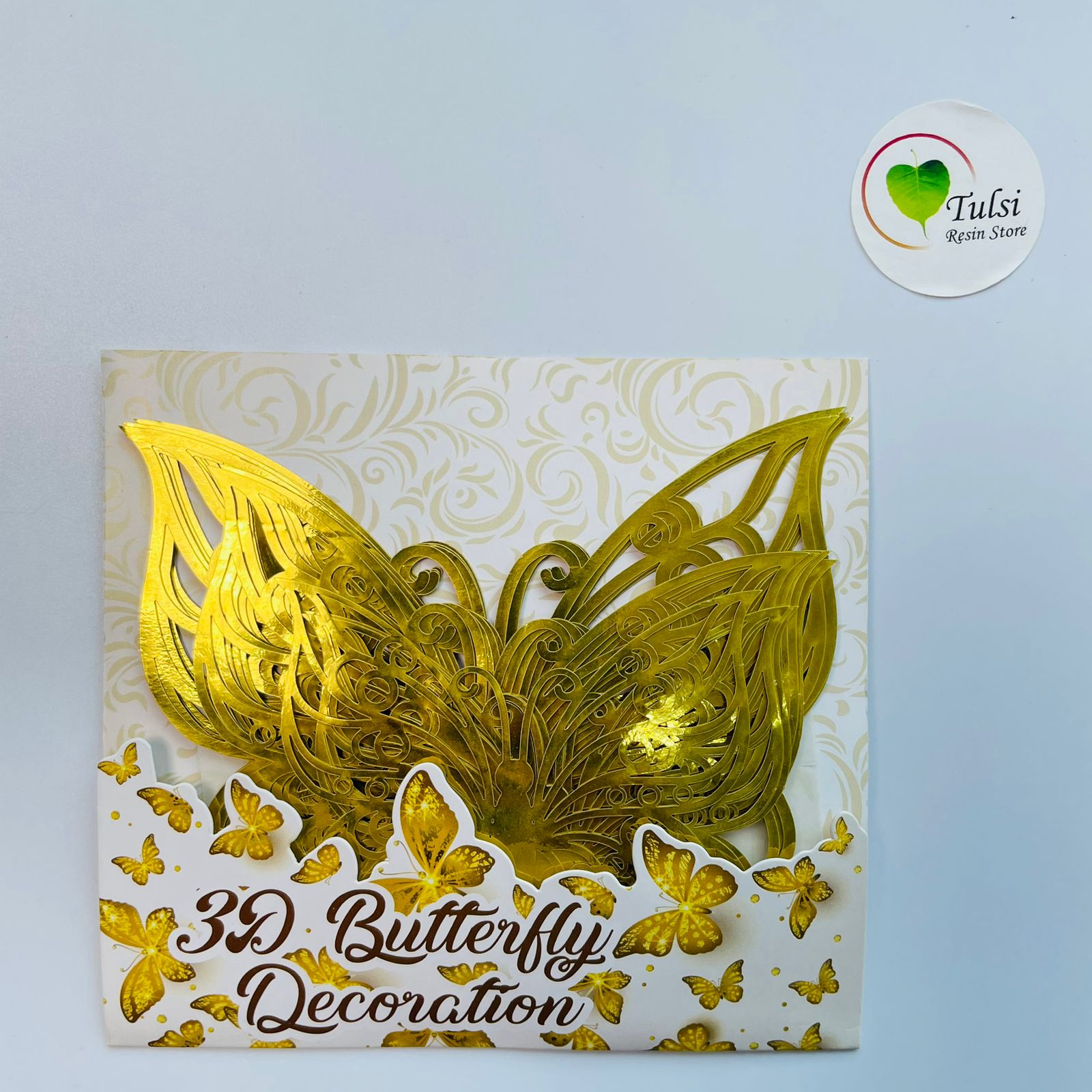 3D Butterfly Cutout - Gold
