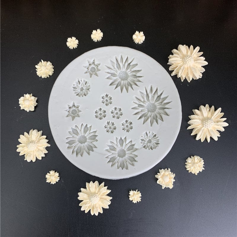 3D Flower Mould (K) - 13 Cavity